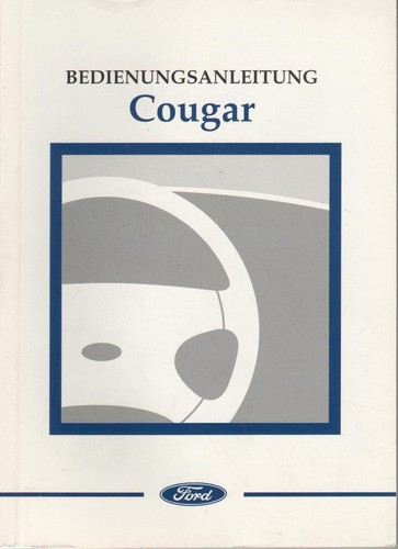 Ford cougar manuale uso - manuale, e