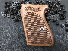 WALTHER PPK MANOPOLE IN LEGNO DI NOCE A SCACCHI