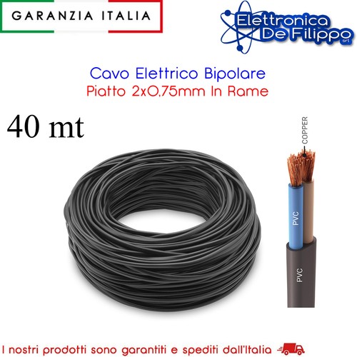 Cavo elettrico bipolare piatto - elettrico,