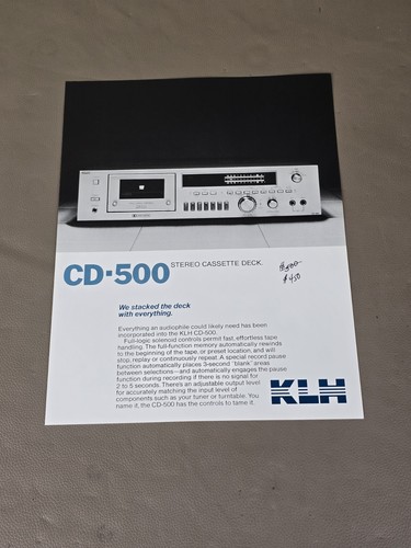 Klh stereo cassette deck - klh,