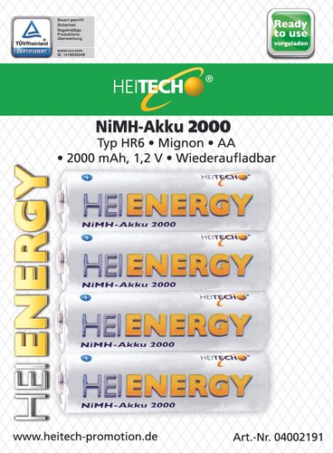 Batterie heitech 2000 - batterie, aa