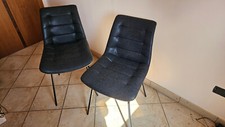 Set 2 Sedie in vera pelle per