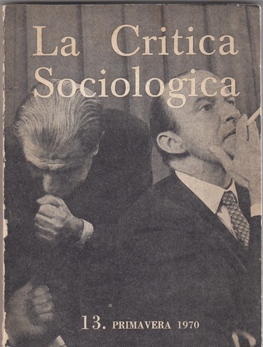 Critica sociologica - sociologica,