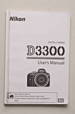 Nikon D3300  Manuale Istruzioni Inglese. (Originale)