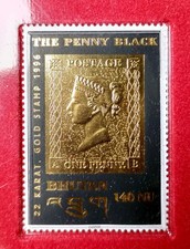 stamp "penny black gold"