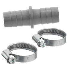 Raccordo Tubo di Scarico Lavatrice Lavastoviglie 24 Giunzione con fascette inox