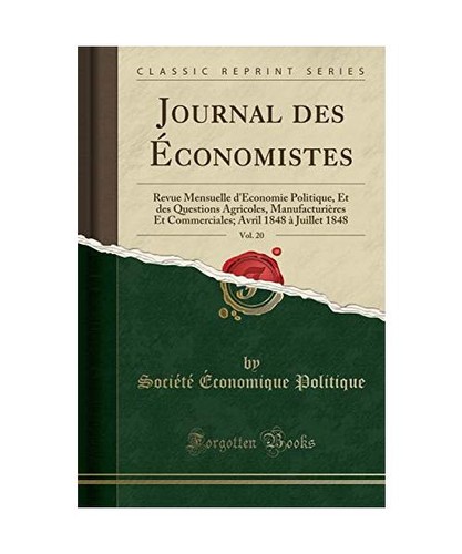 Journal des économistes vol - journal, Économistes,
