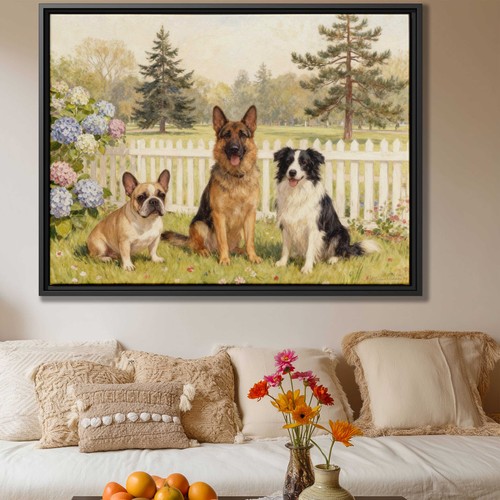 French bulldog canvas art oil - bulldog,