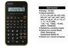 Calcolatrice Scientifica Sharp EL501XB 131 Funzioni