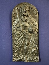 carlo magno rilievo in metallo Peso Circa 10kg Da Parete