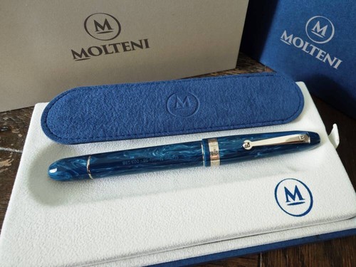 Penna molteni m58 capri blu - penna,