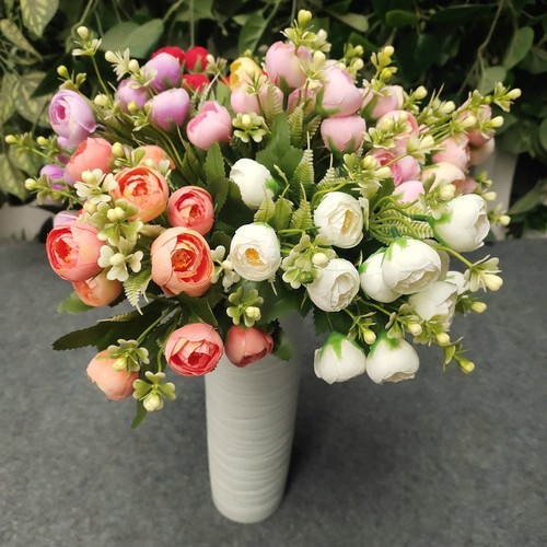 Bouquet floreale seta senza - seta,