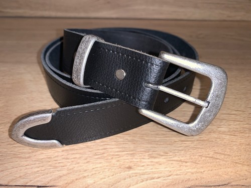 Cintura nera pelle - , antica