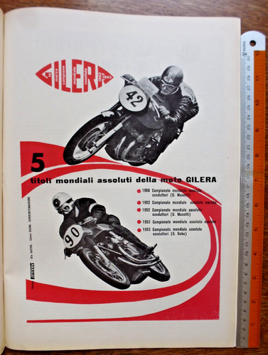 Pubblicità 1954 moto - pubblicità,