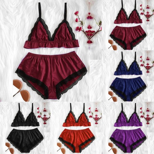 Donna raso seta set pigiama - seta,