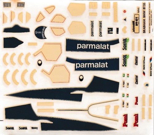 Decal brabham bmw f1 - decal,