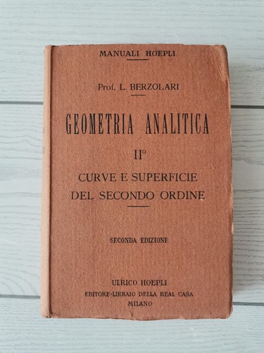 Luigi berzolari geometria - luigi, "geometria