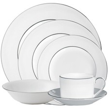 Wedgwood Blanc sur Blanc -Servizio piatti 4 posti tavola, 2 tazze espresso