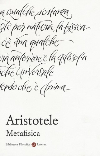 Libri aristotele metafisica - libri,
