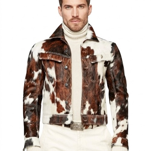 Giacca uomo western pelle - , di