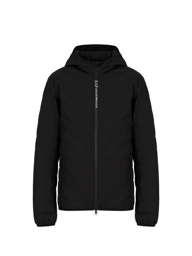 Ea7 piumino logo zip - logo,