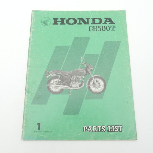 Honda 500 twin catalogo - honda, t