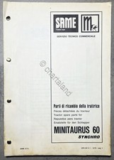 Catalogo Parti di Ricambio della Trattrice SAME - Minitaurus 60 Synchro - 1979