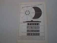 advertising Pubblicità 1955 GRUPPO FINMARE LLOYD TRIESTINO TIRRENIA ADRIATICA