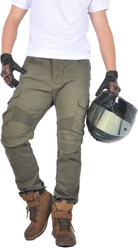 Pantaloni moto uomo con - uomo,