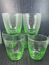 rose e tulipani set 6 bicchieri vino sparkly green  in confezione originale