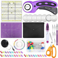 Taglierina Rotativa,Cutter per Tessuti Con Lame Sostitutive, Tappetino Da Taglio