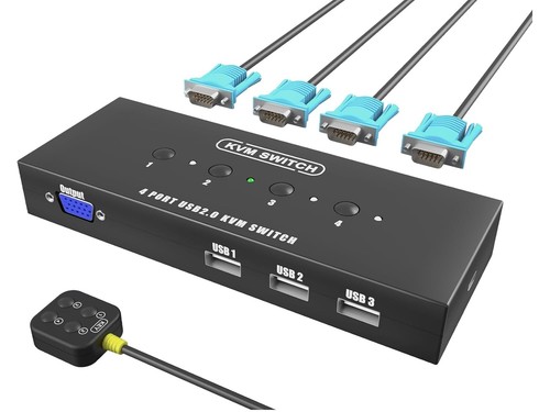 Switch kvm vga porte - kvm, 4