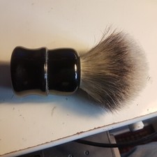 Pennello da barba in plastica, 100% setole di puro tasso
