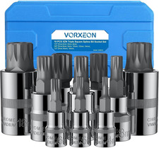 10 Chiavi XZN Inserti per Chiavi a Bussola M4-M18 in Acciaio Legato CR-V e S2