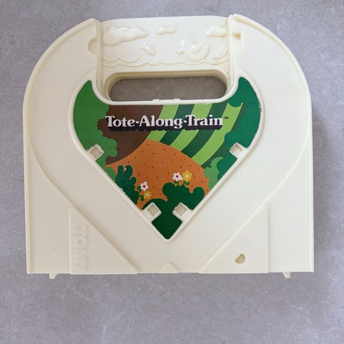 Vintage tote long toy train - vintage,