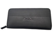 Portafoglio Vera  Pelle Nero  Grande Donna Pierre Gardin