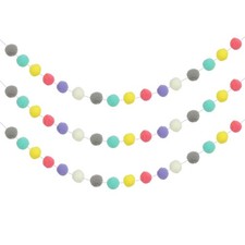 3 pezzi palline ghirlanda pom