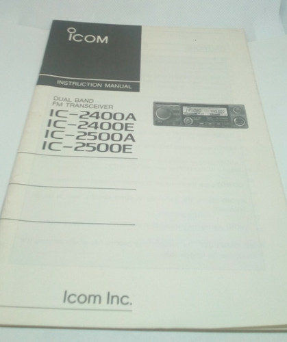 Icom 2400a 2500a - ic-2400a, ic-2500a