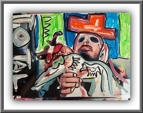 Pittura pop art acrilico foto - art, acrilico/foto