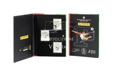 TRITTICO FIGURINE PANINI 5 EURO ARGENTO 925 COLORATO FDC BU UNC ORIGINALE IPZS