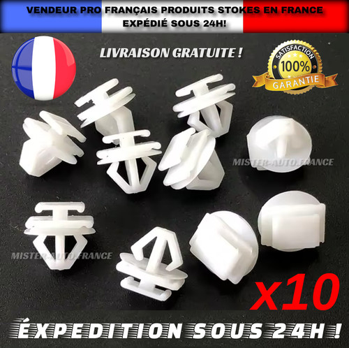X10 clips fixation garniture - clips,