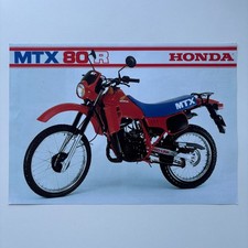 Honda MTX 80 R catalogue brochure moto de 1984