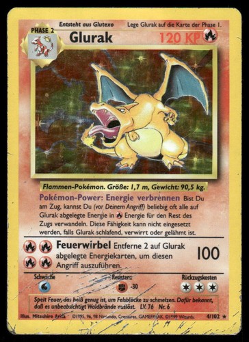 Pokemon cards charizard 102 - pokemon, 4/102