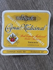ETICHETTA da LIQUORE VINTAGE COGNAC MEDICINAL STOCK TRIESTE