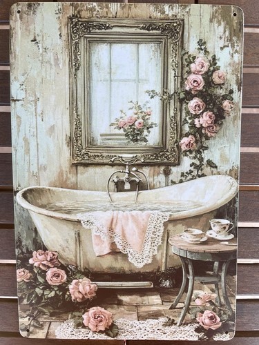 Targa decorativa metallo - 🌸,
