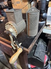 vintage table rotary metal