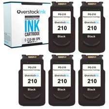 5 pezzi cartuccia inchiostro nero compatibile OSI PG-210 per Canon PIXMA MP270 MP280 MP282