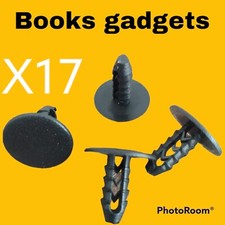 Kit 17pz Bottoni Clip Nero