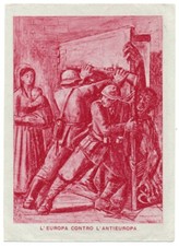 POSTA MILITARE-FRANCHIGIA L'EUROPA CONTRO...P.M.79 3.4.43 (CORSICA)-NEBBIOGENO