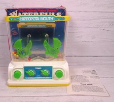 Tomy Waterfuls 2 giocatori Hippopota gioco acqua bocca vintage anni 80 scatola ippopotamo